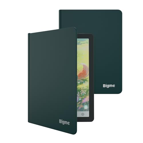 Image of Back Case for Bigme B6 Color E-Reader Leather Cover Supports Magnetic Adsorption, Thin & Light, Auto Sleep /Wake, Deep Green