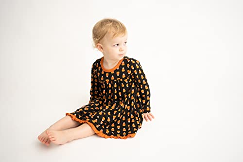 Halloween Long Sleeve Swing Dress for Girls, Long Sleeves Super Soft Baby and Kid Clothes, Festive Dress for Fall3