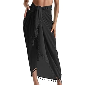 Eicolorte Sarong Cover Up Womens Be...