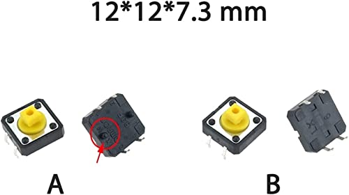 Mini bouton-poussoir tactile jaune pour réparer la télécommande de la maison