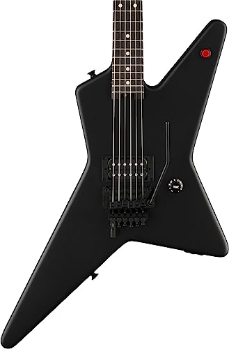 EVH Limited Edition Star EB Stealth Black guitare électrique avec housse - Les Beatles, Paul McCartney, John Lennon, RIngo Starr, George Harrison EVH Limited Edition Star EB Stealth Black guitare électrique avec housse