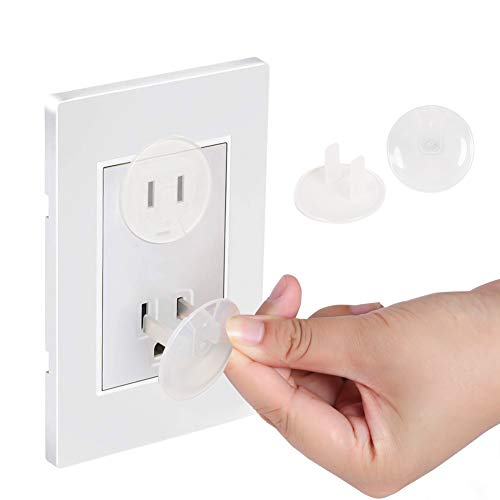 Vmaisi OUTLET-COVER-38C 38 Pieces Clear Outlet Covers Baby Proofing - Vmaisi Electrical Safety Childproof Plug Protector thumb #2