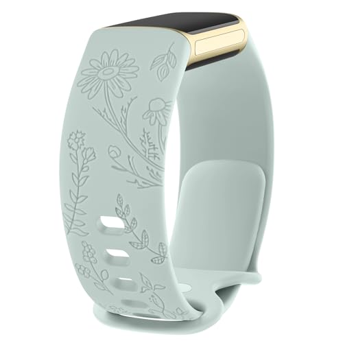 Meliya Fitbit Charge 6 / Charge 5�p�o���h ���f�B�[�X �����Y �\�t�g�V���R�� ���߉\�ȃ��X�g�o���h �����p�X�|�[�c�X�g���b�v Fitbit Charge 5 / Charge 6�p (Z�V�A���AS�T�C�Y)