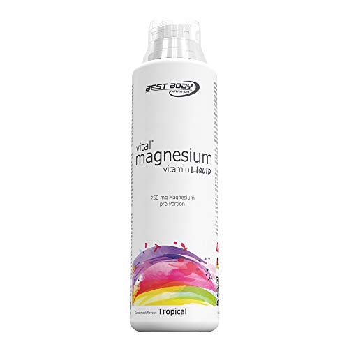 Best Body Nutrition Magnesium Liquid – mit Dosierkappe – Hochdosierter Magnesium Shot mit Vitaminen – 248 mg/ Portion – Erfrischend fruchtiges Magnesium – Flüssiges Magnesium für Sport und Outdoor