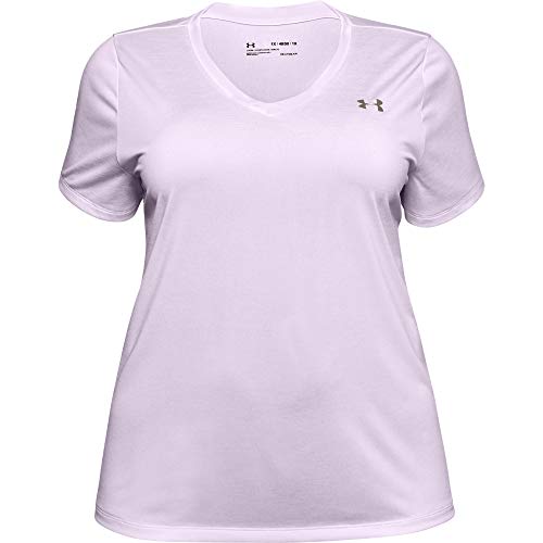 Image of Under Armour Plus Size Tech Solid Short Sleeve V-Neck
