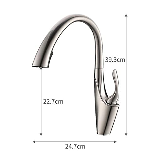 Robinet de cuisine avec douchette extractible pour stopper les éclaboussures d'eau - 6