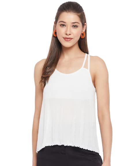 Image of LE BOURGEOIS Women Solid Relaxed Fit Cami Top