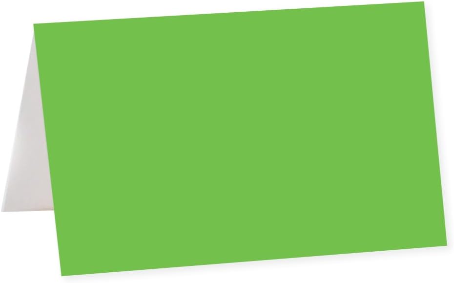 Andaz Press Table Tent Printable Place Cards, Kiwi Green 20-Pack, Seat Placement Cards Place cards Table Settings Name Cards for Baby Bridal Wedding School Graduation Food Cards Lime Green Place Cards