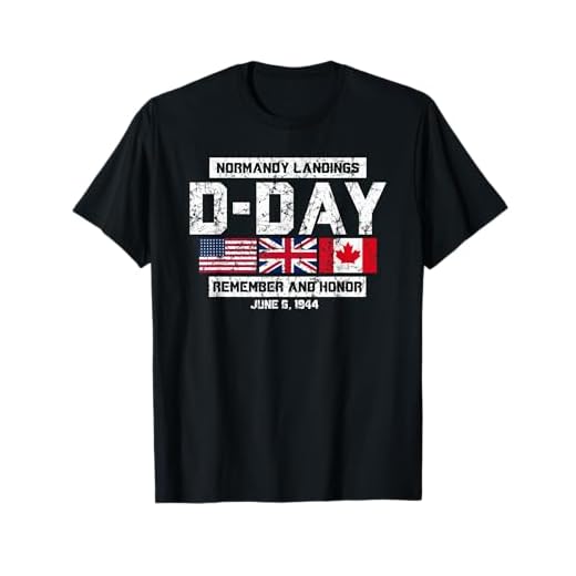 D-Day Normandy Landings Remember and Honor Distressed T-Shirt