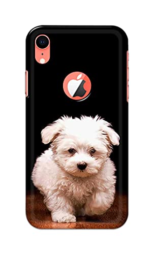 Image of PRINTFIDAA� Printed Hard Back Cover Case for Apple iPhone XR Logo View Back Cover (Puppy Dog) -2808