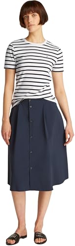 Tommy Hilfiger Damen T-Shirt Kurzarm Slim Cody Rundhalsausschnitt, Mehrfarbig (Breton Dark Night Navy STP), XS – Ansicht 5
