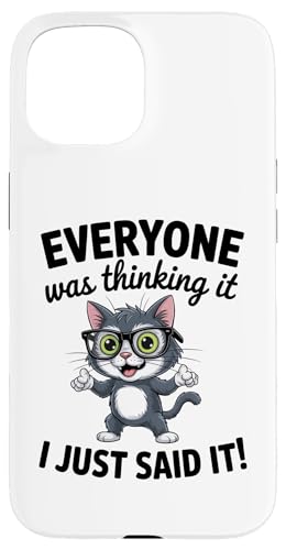 �������Ȕ���ȔL �݂�Ȃ��v���Ă��� I Just Said It �X�}�z�P�[�X iPhone 15 �p