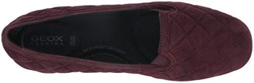 Geox Women's Annytah 7 Quilted Suede Round Toe Slipper Flats, Dark Burgundy, 35 EU | Image 4