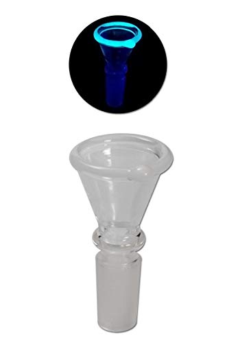 Black Leaf Bong-Zubehör: Wasserpfeifen-Kopf, Glas-Kopf, Steckkopf konisch | 60 mm, NS 14 (14,5 mm) | BOROSILIKATGLAS…