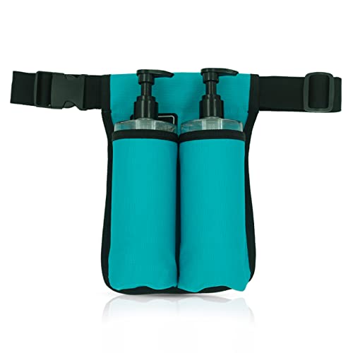 wearwan Massage Oil Holster Adjustable and Durable Massage Holster Bag only Bottle not Included(2B-Cyan)