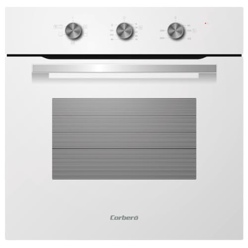 Corbero - Horno Convencional | CCHM626W | 70L | 2100W |Limpieza Hidrólisis Puerta Doble Cristal | Cocción a Vapor | Luz Interior | 59,5x59,5x57,5 | Blanco