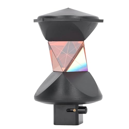 Prisme de Station Totale Universel à 360° pour GRZ4 et Prisme Triangulaire en Verre K9 de Haute Précision pour le Suivi Automatique pour les Tests d'autoroutes de Mines de