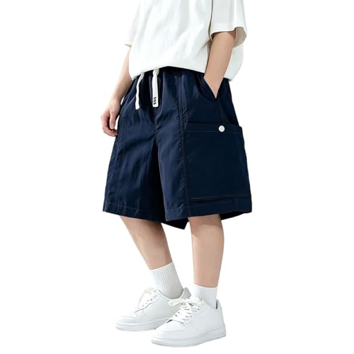 Shorts cargo garçons taille élastique anti-compression pour bouger