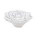 Darice White and Silver Rose Shaped Floating Candle