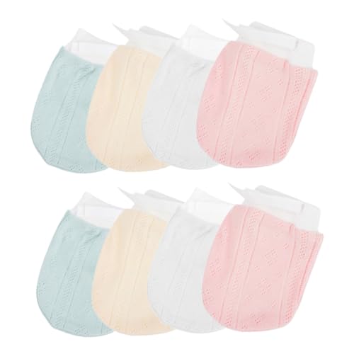 FRCOLOR Newborn Mittens 4 Pair Baby Gloves No Scratch Soft Breathable Mittens for Girls Baby Winter Gloves
