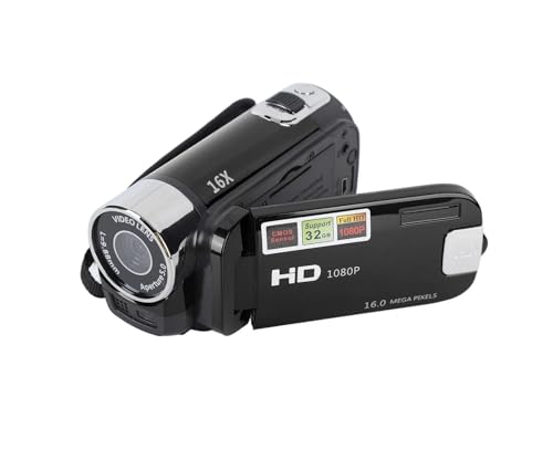 Caméra vidéo 4K à écran rotatif et zoom numérique 16x