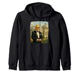 President Trump building White House Ballroom Zip Hoodie