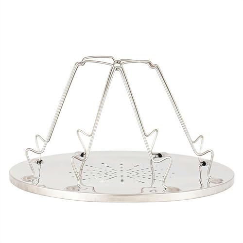 FLKWOP Wmool - Tostadora portátil de camping para 4 rebanadas de pan, estante plegable de acero inoxidable para camping, pesca, senderismo, picnic