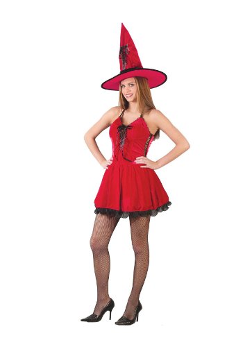 Disfraz de Bruja Roja para Niñas Talla 0-9 miniatura 1