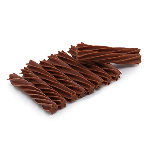 Image of Basil Immune Care Twisted Chew Sticks Pets Treats and Chews, Light and Healthy for Dogs (200gms in a Packet) Dental Cavities and Cleans - Pack of 1
