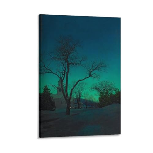 Impression sur toile Parrish At Close of Day cadre mural salon 40x60