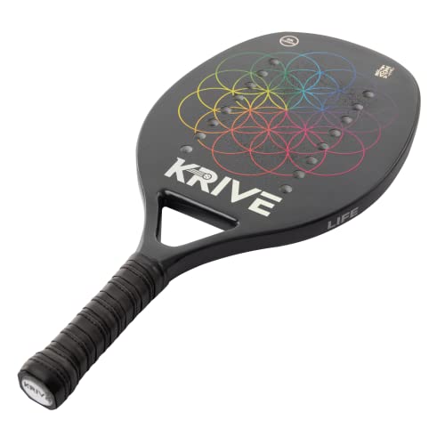 Raquete de Beach Tennis Krive Full Carbono Face Carbono 3K com Capa