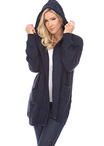 Image of SIMPLY COUTURE Women's Casual Pullover Cable-Knit Oversize Sweater
