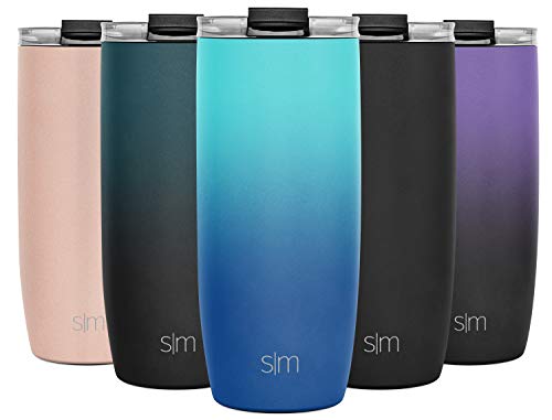 Simple Modern 20oz Voyager Travel Mug Tumbler w/Clear Flip Lid & Straw