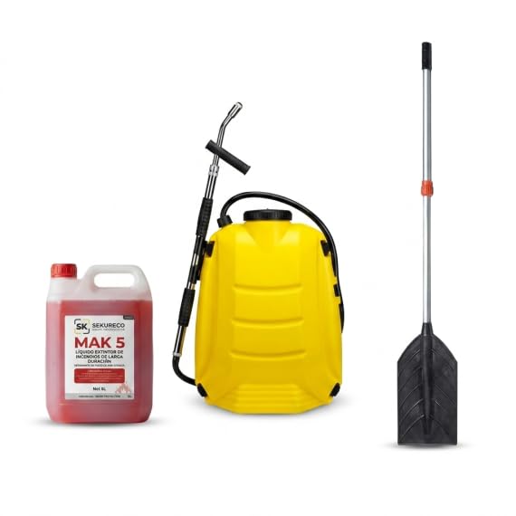 Pack de batefuegos forestal telescópico, mochila extintor forestal y retardante de incendios forestales MAK5