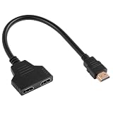COCOHO HDMI Splitter Adapter, HDMI Stecker 1 in 2 Out Double Monitore,1080P
