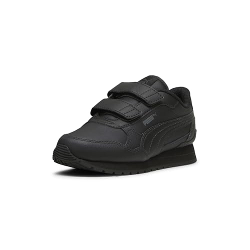 Puma Unisex-Child ST Runner Hook and Loop Shoes Puma Black-Shadow Gray Toddler 10