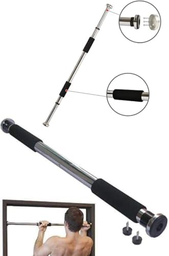 Orret Home Krom Kapı Barfiks Barı – Uzayabilir Koridor Barfiksi, Montaj Gerektirmeyen Ayarlanabilir Barfiks Çubuğu, Evde Spor ve Vücut Geliştirme İçin Kapı Arası Barfix Demiri - Görsel 4