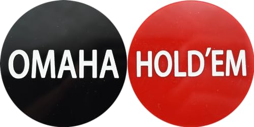 1 Omaha/Hold'em Button 2 INCH Omaha Holdem Poker TOURNAMENTS