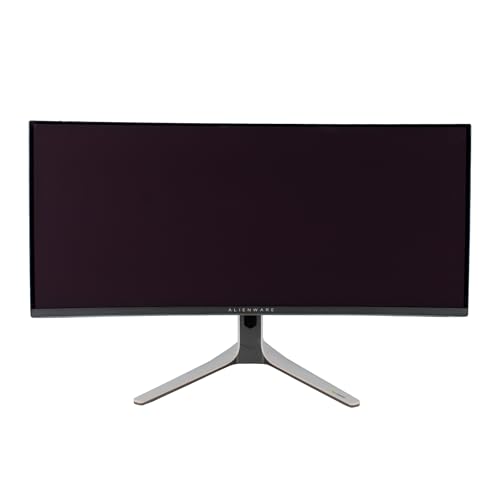 Image of Alienware AW3423DW 34.2 inch Curved QD-OLED PC Gaming Monitor, 3440x1440 Ultrawide, 175Hz, 0.1ms, G-Sync Ultimate, HDR True Black 400, 99.3% DCI-P3, USB Hub, Lunar Light Bundle