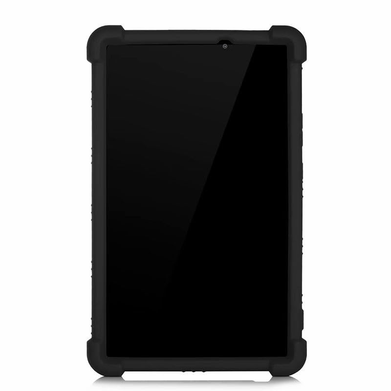 Coque Galaxy Tab A 10.1 T510 en silicone noir avec support DrPhone