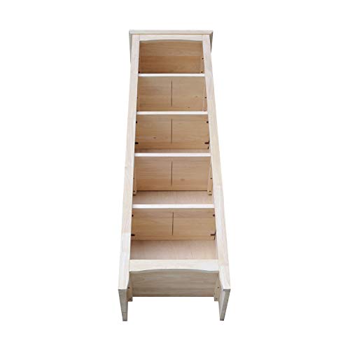 International Concepts Shaker Bookcase - 60" H,Unfinished #TOP3