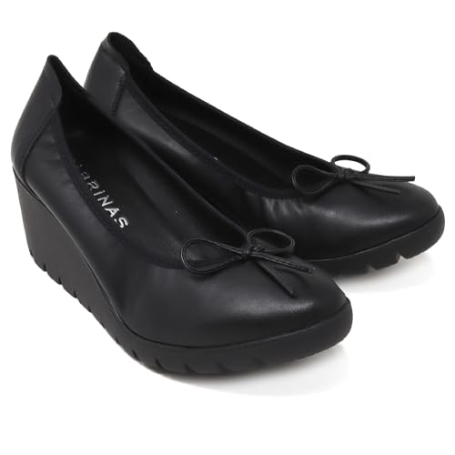 Pieds sensibles ? Découvrez les Sabrinas Monica 26000 Boston Noir anti-fatigue