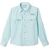 Columbia - Camisa Bahama de Manga Larga para niños, XL