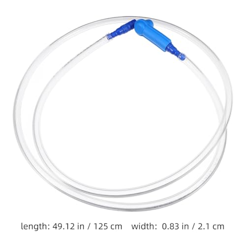 Image of UKCOCO 4.1Ft Brake Bleed Hose Kit with Valve for One-Person Brake Fluid Replacement and Automotive Bleeder Tool