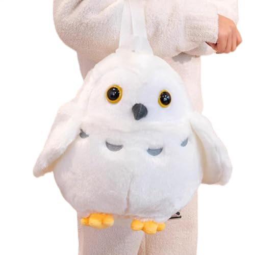 Mochila para | Toys Owl Plush Daily Mochila - Mochila de viaje para niñas niños, linda de dibujos animados de peluche de animales pequeños, Uno, Se référer au descriptif