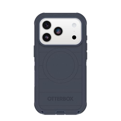 Image of OtterBox iPhone 17 Pro Defender Pro Series Case - Blue Sentiment - Tough, Rugged & Durable iPhone Case, Snaps on MagSafe