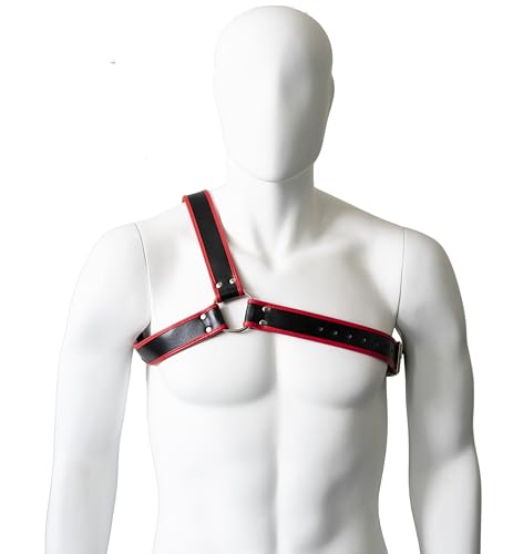 Mens Leather Harness Belt Adjustable Body Chest Harness Belt Costume Accessories2