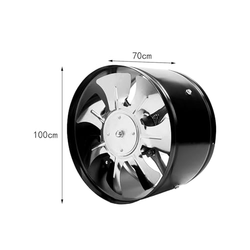 Image of TRENDIVIBE Wall Exhaust Fan for Kitchen, Bathroom & Laundry Room, High Airflow Ventilation Fan with Iron Housing, Energy Efficient Exhaust Blower for Home, Office & Workshop, 220V