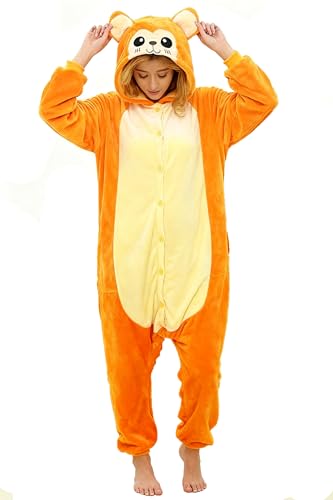 Ovender Kigurumi Adulte Costume Animaux Halloween Carnaval ou Spectacle de Noël Party Show Pyjamas Cosplay Combinaison Unisexe Winter Zoo Deguisements Femmes...