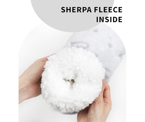Image of Keyela Womens Non-Slip Sole Slipper Socks, Fluffy Winter House Booties | Ultra soft fuzzy warm indoor house slippers Non-skid bottom for safe walking Cozy winter footwear for ladies